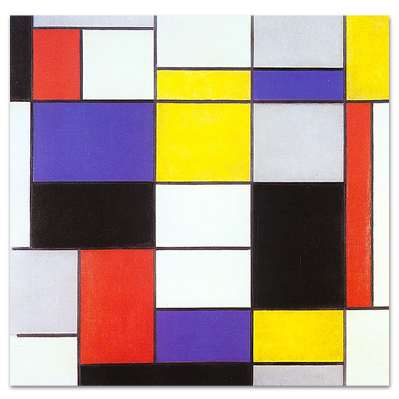 Composition with Red, Blue, and Yellow